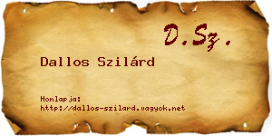 Dallos Szilárd névjegykártya