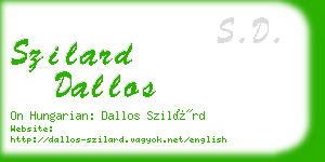szilard dallos business card